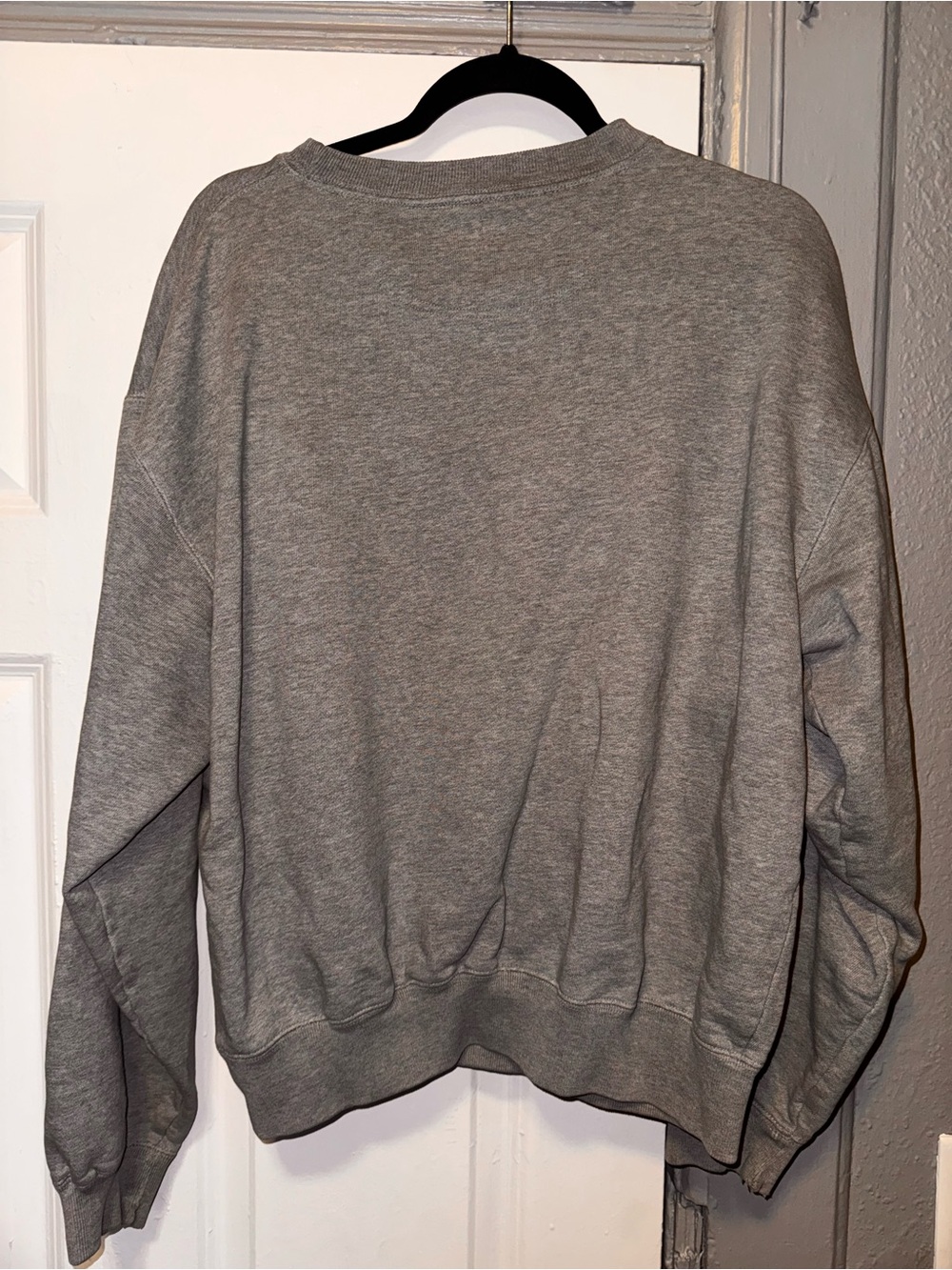 GAP Light Gray Ribbed Crewneck Sweatshirt - Picture 5 of 5